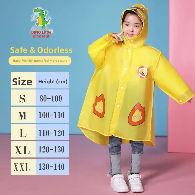 Children's Raincoat EVA Cartoon Boys And Girls Transparent Waterproof Raincoat with Backpack Position Kids Raincoat
Children's Raincoat EVA Cartoon Boys And Girls Transparent Waterproof Raincoat with Backpack Position Kids Raincoat