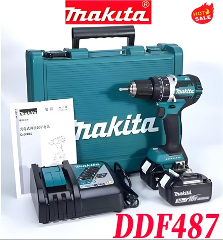 Makita Original DDF487 Аккумуляторная дрель Бесщеточная электрическая ударная отвертка 18 В Перезаряжаемый электроинструмент
Makita Original DDF487 Аккумуляторная дрель Бесщеточная электрическая ударная отвертка 18 В Перезаряжаемый электроинструмент