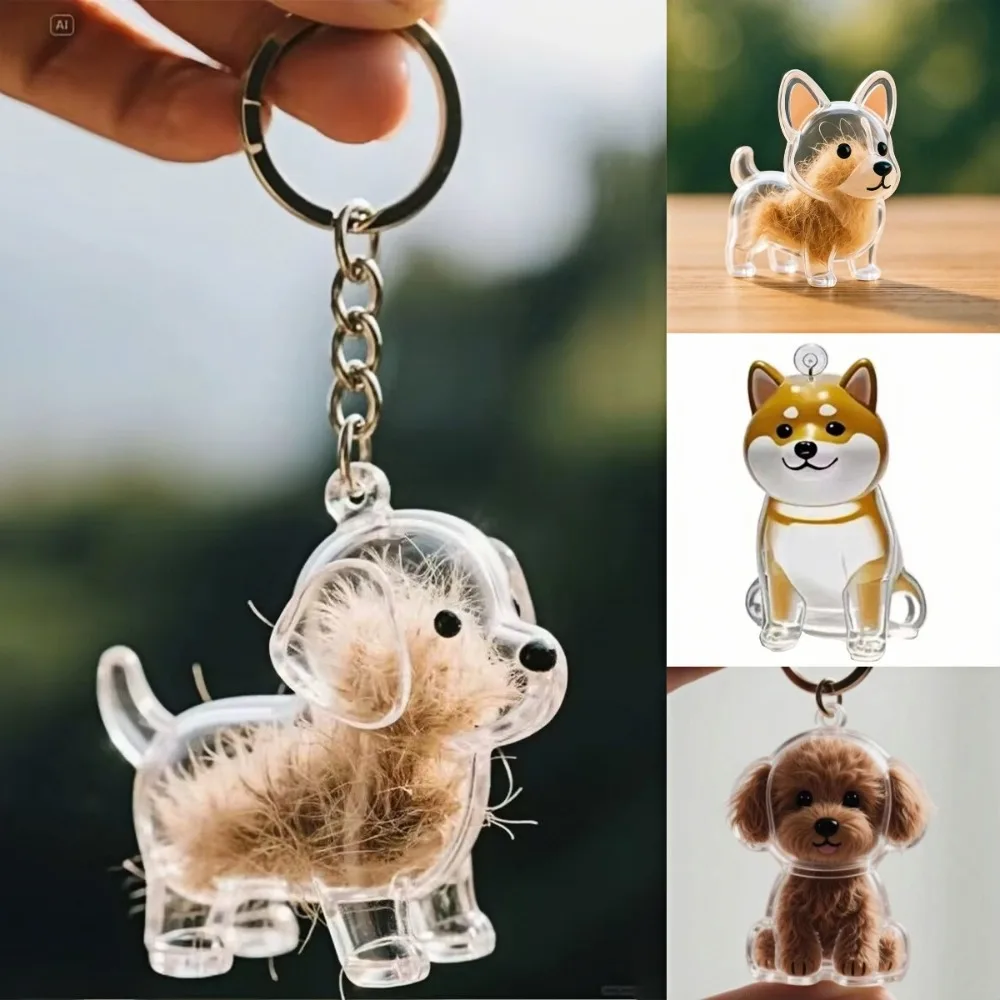 Dog Hair Storage Box Cute Keychain Bag Pendant Couple Car Key Chains Jewelry Souvenir Collection Gift Decoration Accessories
Dog Hair Storage Box Cute Keychain Bag Pendant Couple Car Key Chains Jewelry Souvenir Collection Gift Decoration Accessories