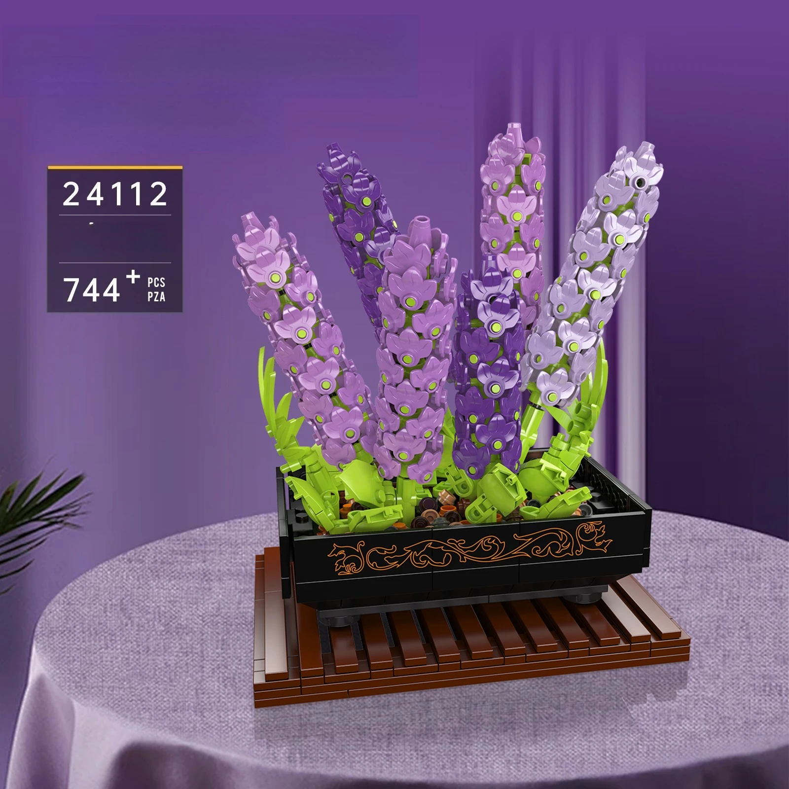 MOC фиолетовая модель, набор строительных блоков, искусственные DIY растения в горшке, украшение, цветок, 744 шт., сборные игрушки, маленькие кирпичи, подарки для девочек
MOC фиолетовая модель, набор строительных блоков, искусственные DIY растения в горшке, украшение, цветок, 744 шт., сборные игрушки, маленькие кирпичи, подарки для девочек