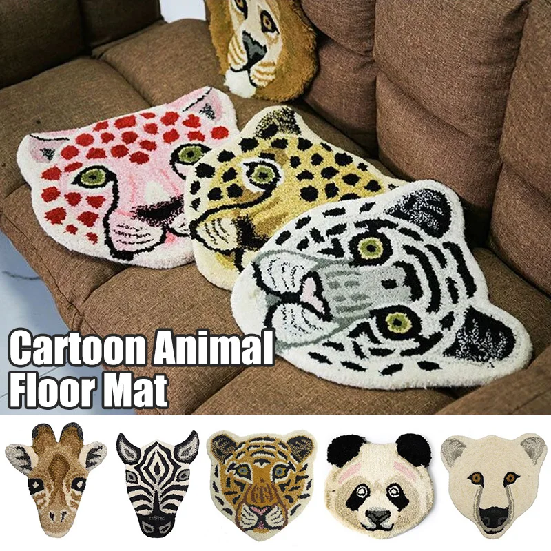 Nordic 3D Wild Animal Carpet Rug Giraffe Tiger Chair Cushion Anti Slip Bathroom Floor Mat Bedroom Bedside Carpet Furry Doormat
Nordic 3D Wild Animal Carpet Rug Giraffe Tiger Chair Cushion Anti Slip Bathroom Floor Mat Bedroom Bedside Carpet Furry Doormat