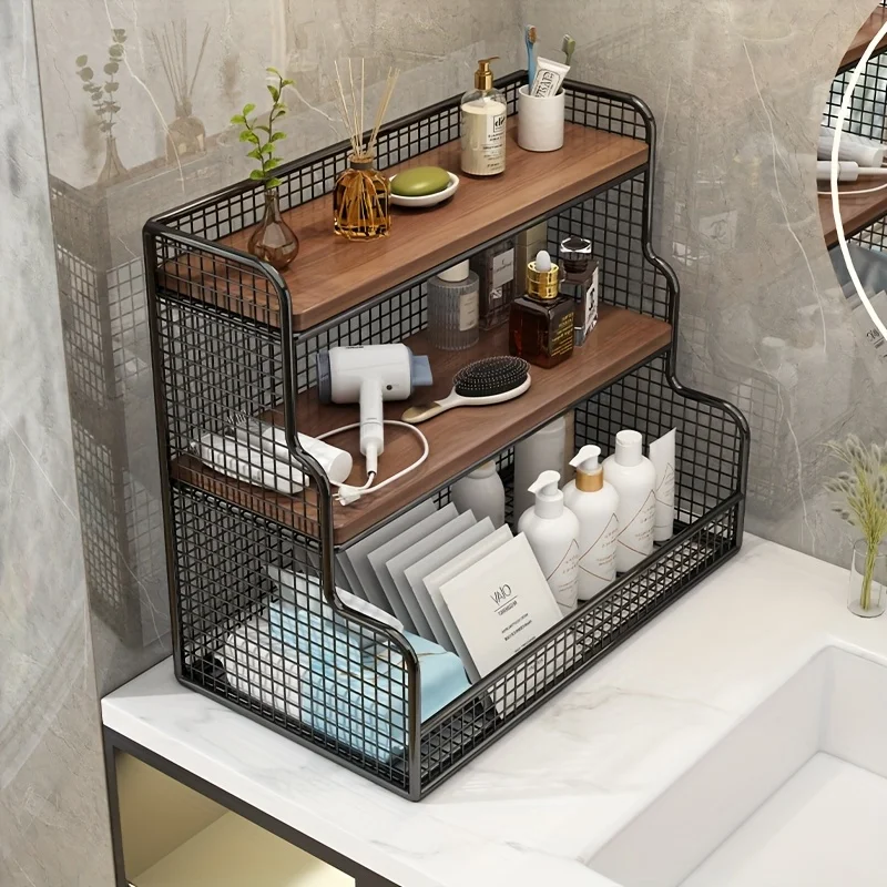 3-Tier Metal Organizer w/ Mesh Shelves - Versatile Storage for Kitchen, Bathroom, Desk & More
3-Tier Metal Organizer w/ Mesh Shelves - Versatile Storage for Kitchen, Bathroom, Desk & More