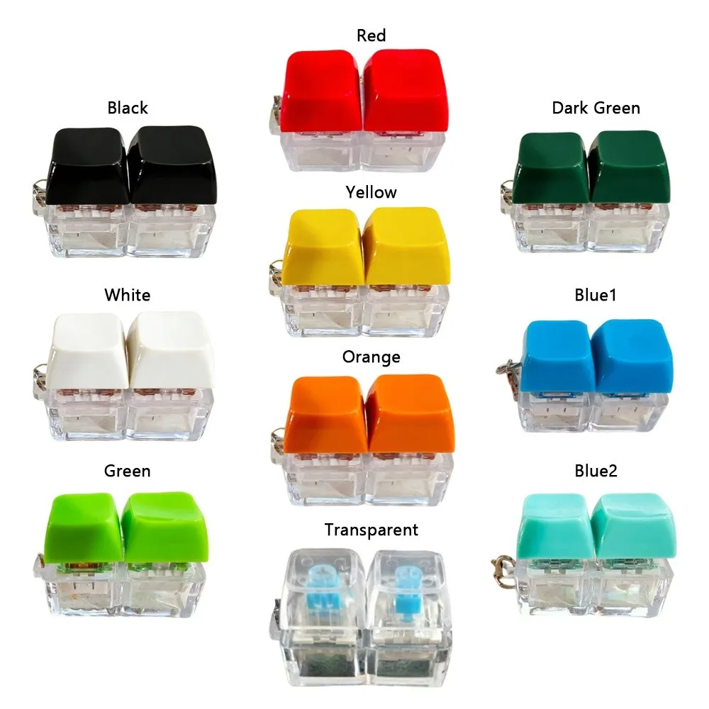 New DIY Keyboard Fidget Keychain No Lights Keys Button Clicker Keycap Relief Stress Finger Keyboard Caps
New DIY Keyboard Fidget Keychain No Lights Keys Button Clicker Keycap Relief Stress Finger Keyboard Caps