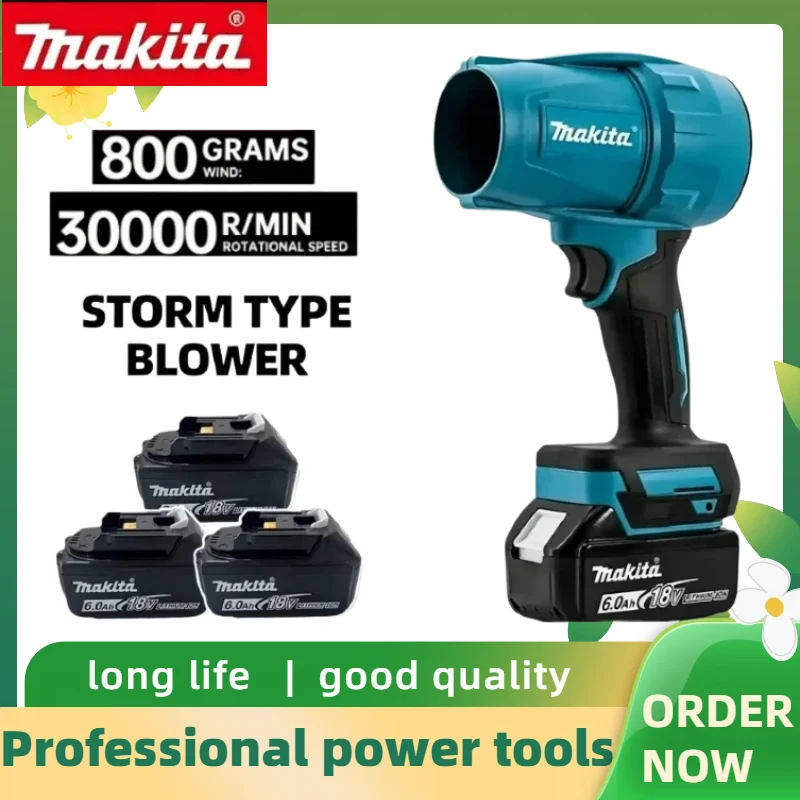 Makita Cordless Car Cleaning Tool Turbo Jet Air Blower Violent Wind Speed Electric Air Duster Rechargeable Portable Power Tool
Makita Cordless Car Cleaning Tool Turbo Jet Air Blower Violent Wind Speed Electric Air Duster Rechargeable Portable Power Tool