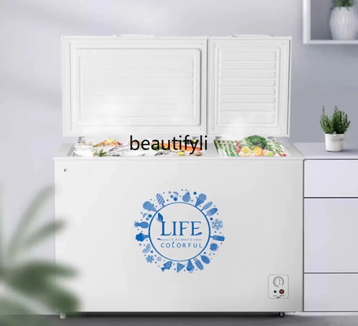A61 Freezer Household Commercial Refrigeration Freezer Low Noise Freezer Energy Saving
A61 Freezer Household Commercial Refrigeration Freezer Low Noise Freezer Energy Saving