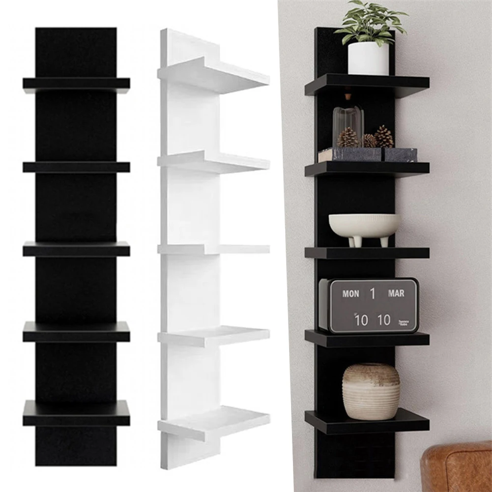 5 Layers Wall-Mounted Wood Bookshelf Storage Rack Board Shelf Organize Floating Shelf For Office Living Room Decor For Books
5 Layers Wall-Mounted Wood Bookshelf Storage Rack Board Shelf Organize Floating Shelf For Office Living Room Decor For Books