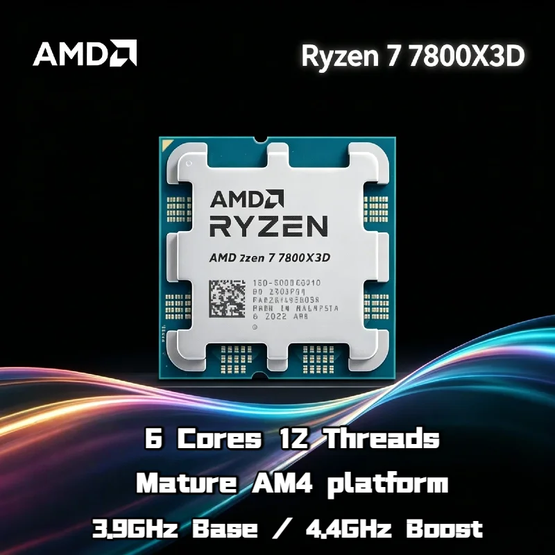 AMD Ryzen 7 7800X3D 8 Core 16 Thread 5.0GHz 5NM B650 Socket AM5 L3 96M R7 7800X3D Processor 120W DDR5 Tray No Fan Pro
AMD Ryzen 7 7800X3D 8 Core 16 Thread 5.0GHz 5NM B650 Socket AM5 L3 96M R7 7800X3D Processor 120W DDR5 Tray No Fan Pro