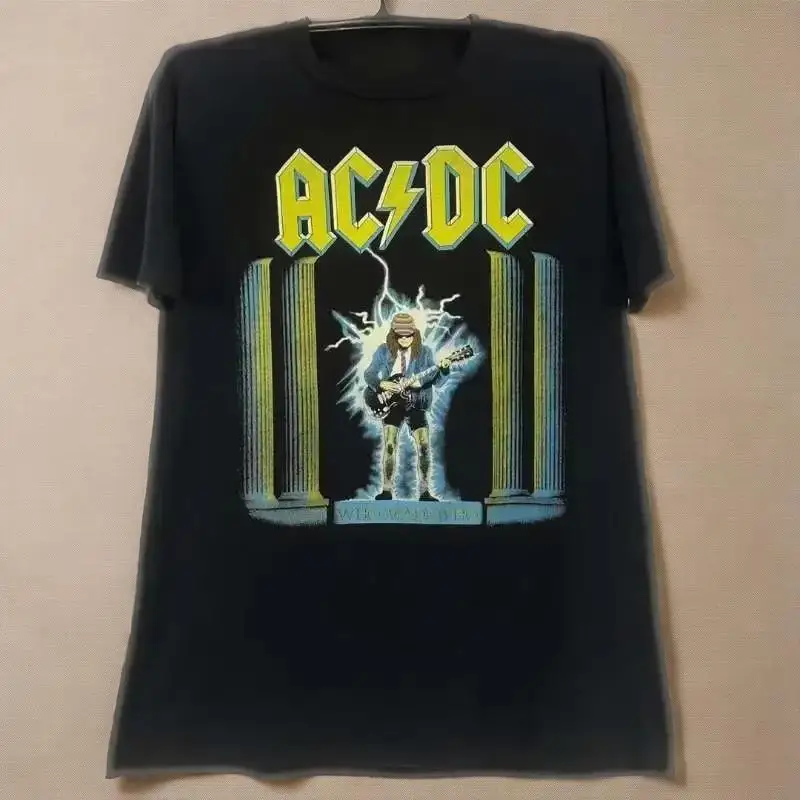 Women's Retro AC Band Retro Heavy Metal Hard Rock Plus Size High Street Casual Fashion Brand Cotton Short-sleeved T-shirt
Women's Retro AC Band Retro Heavy Metal Hard Rock Plus Size High Street Casual Fashion Brand Cotton Short-sleeved T-shirt