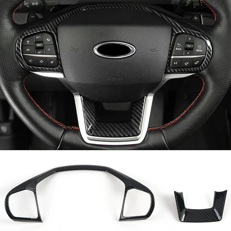 Car Styling Steering Wheel Button Cover Trim Stickers Carbon Fiber Black for Ford Explorer 2020-2021 Car Interior Accessories
Car Styling Steering Wheel Button Cover Trim Stickers Carbon Fiber Black for Ford Explorer 2020-2021 Car Interior Accessories