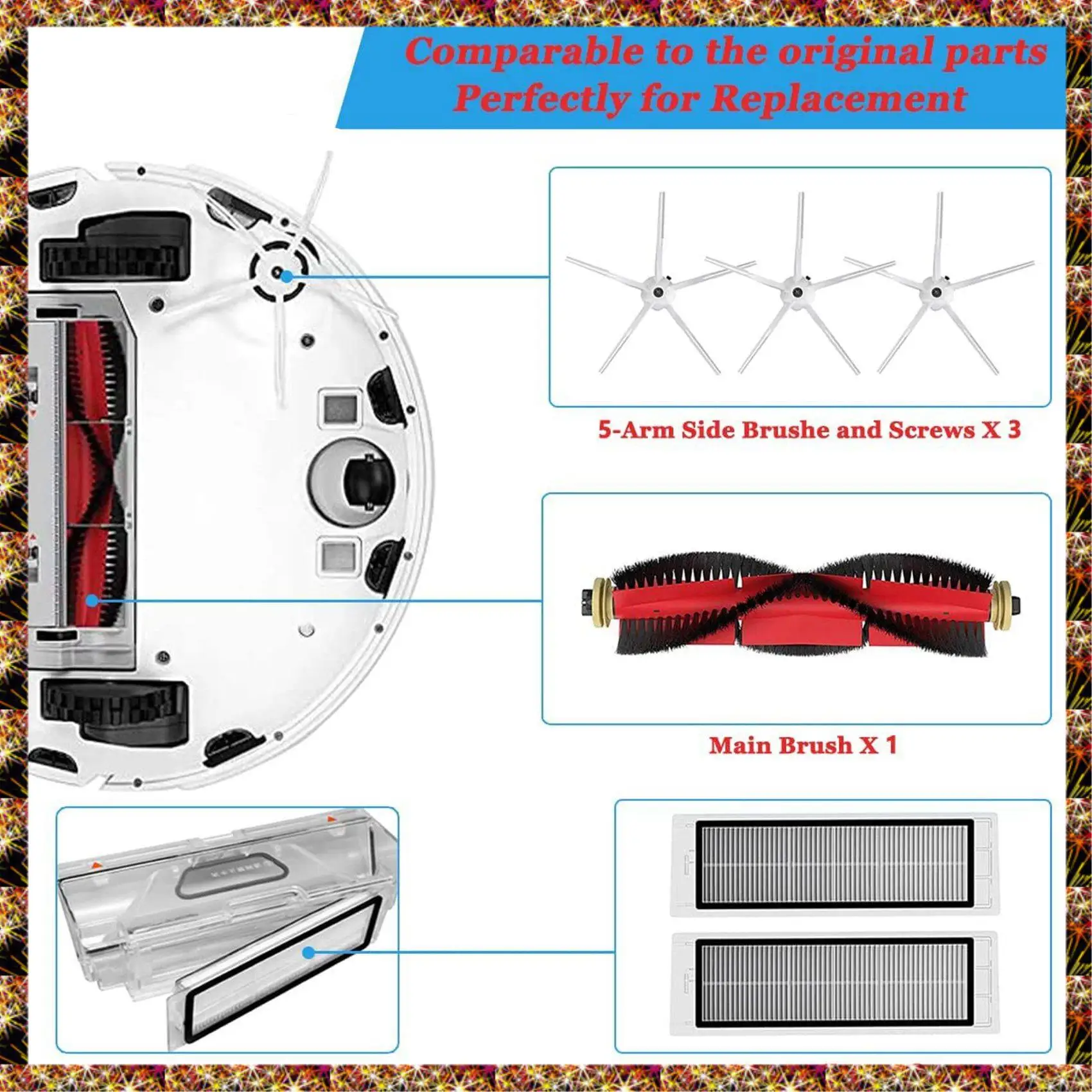 BTCL Accessories For Xiaomi Roborock Robot Vacuum Cleaner S5 Max S6 Max S6 Pure S6 Maxv S50 S51 S55 S60 S65 S5 S6,Spare Parts
BTCL Accessories For Xiaomi Roborock Robot Vacuum Cleaner S5 Max S6 Max S6 Pure S6 Maxv S50 S51 S55 S60 S65 S5 S6,Spare Parts
