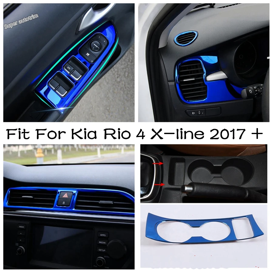 Window Lift Panel / Dashboard Central Air AC Vent Frame Cover Trim For Kia Rio 4 X-line 2017 - 2020 Blue Accessories Interior
Window Lift Panel / Dashboard Central Air AC Vent Frame Cover Trim For Kia Rio 4 X-line 2017 - 2020 Blue Accessories Interior