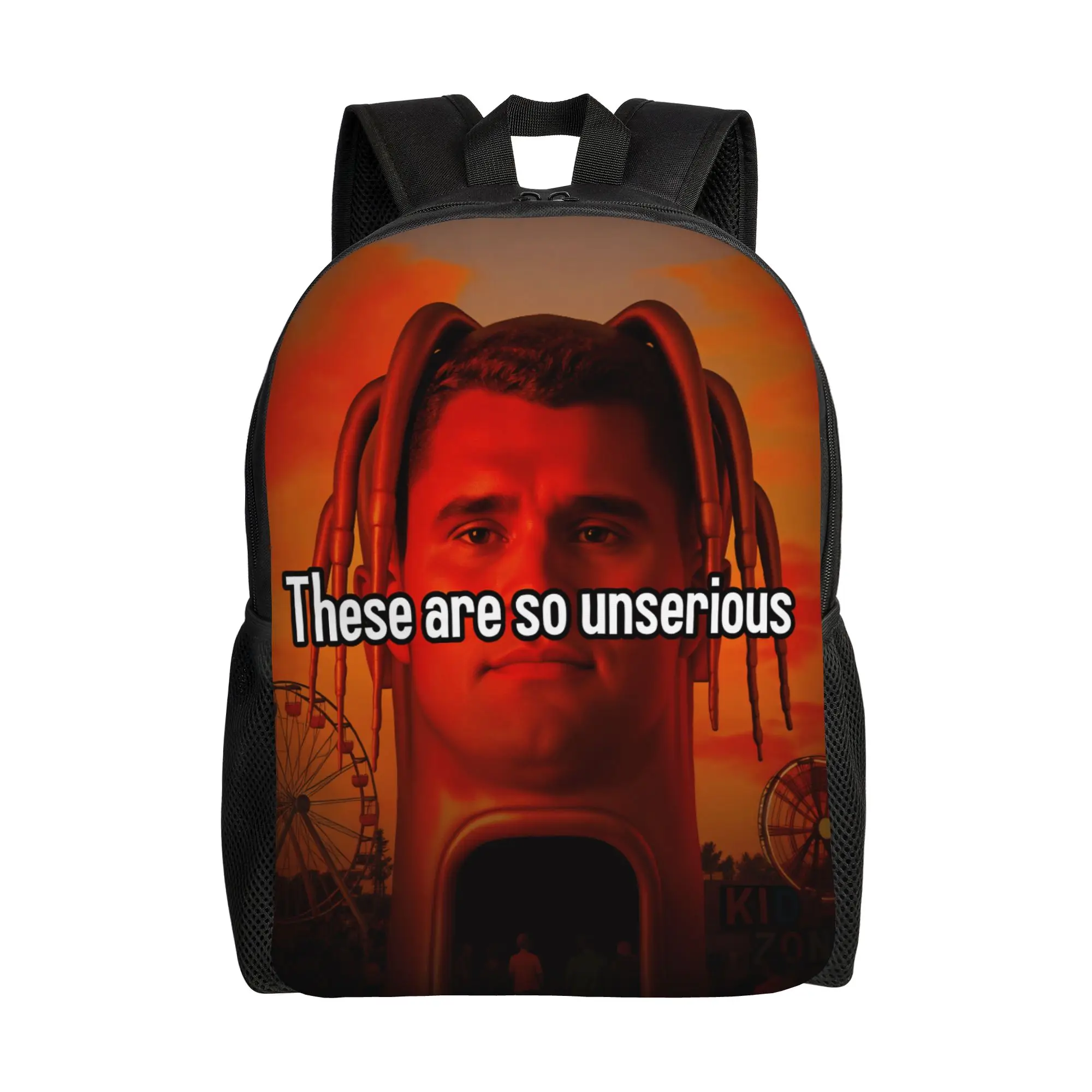 Funny Charlie Kirk Backpack Boy Print Backpacks Polyester Kawaii High School Bags College Designer Rucksack
Funny Charlie Kirk Backpack Boy Print Backpacks Polyester Kawaii High School Bags College Designer Rucksack