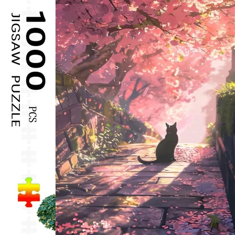 500 Pieces Jigsaw Puzzle Black Cat Cherry Blossom Jigsaw Puzzle Educational Toy for Kids Children 's Games Christmas Gift
500 Pieces Jigsaw Puzzle Black Cat Cherry Blossom Jigsaw Puzzle Educational Toy for Kids Children 's Games Christmas Gift