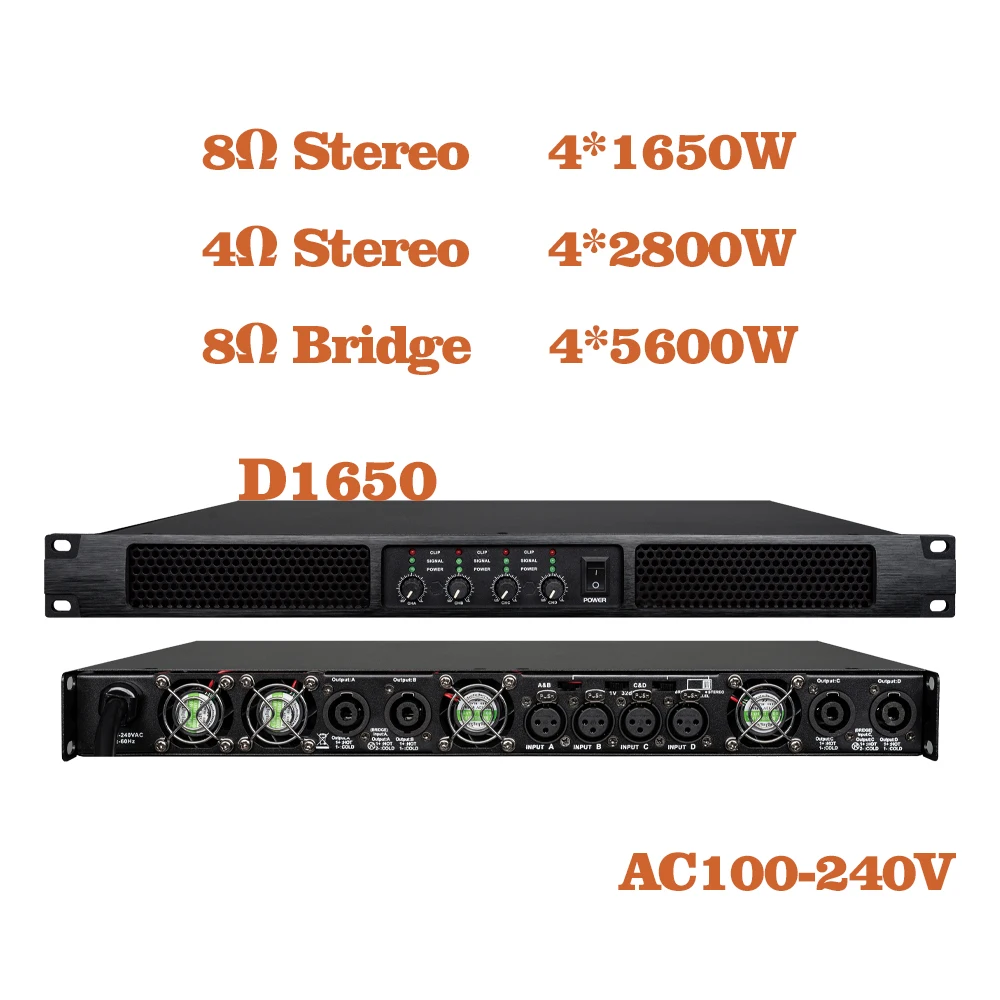 New Digital Audio Power Amplifier 4 Channels DJ Audio Sound Equipment Power Amplifier Professional Sound System
New Digital Audio Power Amplifier 4 Channels DJ Audio Sound Equipment Power Amplifier Professional Sound System