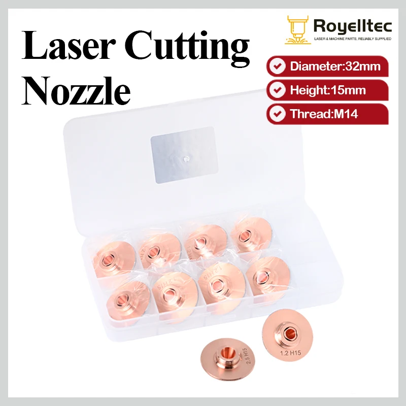 10Pcs D32 H15 0.8-6.0mm Single Double Layers Laser Nozzles for Fiber Laser Cutting CNC Machine Head BT240S BT210S BM114S
10Pcs D32 H15 0.8-6.0mm Single Double Layers Laser Nozzles for Fiber Laser Cutting CNC Machine Head BT240S BT210S BM114S