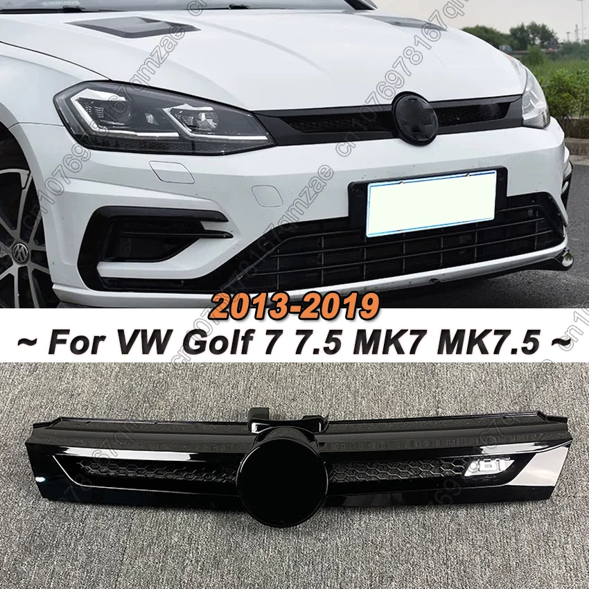 ABT Style Car Front Bumper Grille For Volkswagen Golf 7 7.5 MK7 MK7.5 2013-2019 Gloss Black Airntake Grille Car Accessories
ABT Style Car Front Bumper Grille For Volkswagen Golf 7 7.5 MK7 MK7.5 2013-2019 Gloss Black Airntake Grille Car Accessories