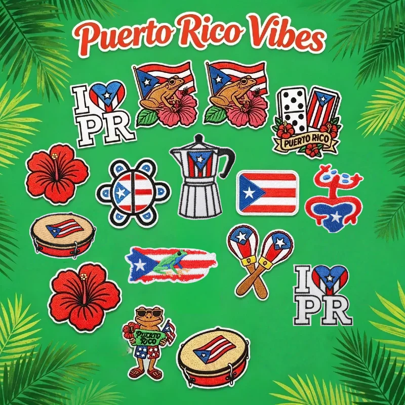1PCS Vintage Puerto Rico Embroidery Patch, Custom Iron on Applique for Jeans Jacket Bag Accessories
1PCS Vintage Puerto Rico Embroidery Patch, Custom Iron on Applique for Jeans Jacket Bag Accessories