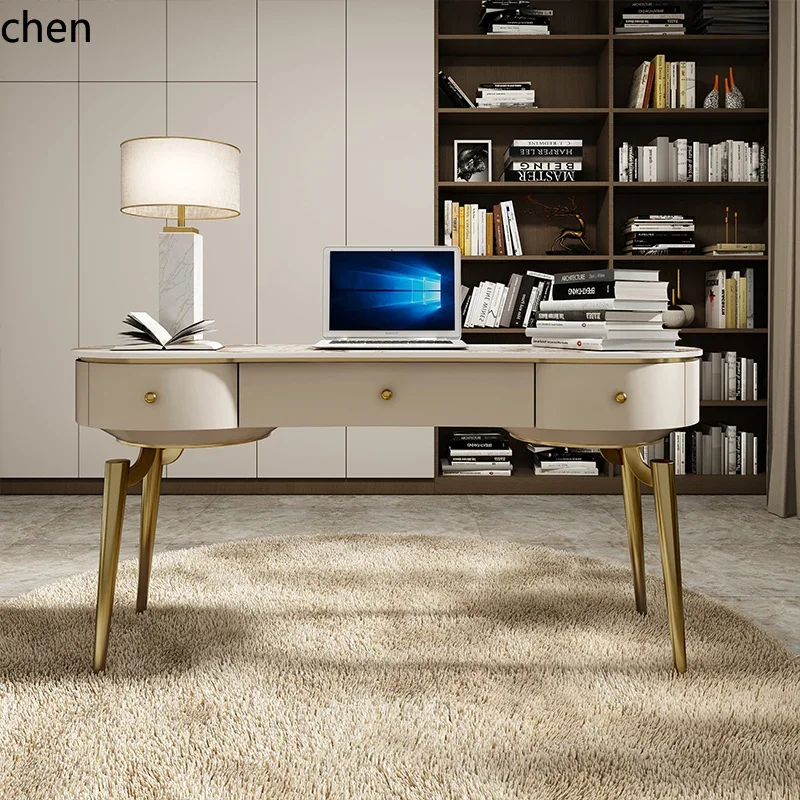 PYH Light luxury desk and chair combination modern simple high-end rock slab computer desk
PYH Light luxury desk and chair combination modern simple high-end rock slab computer desk