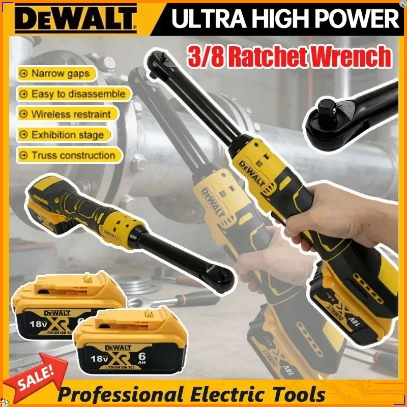 DEWALT Electric Tool Ratchet Wrench 6-inch 3/8 Extension Head Disassembly Nut 220N. M Cordless Drive Tools For DEWALT Battery
DEWALT Electric Tool Ratchet Wrench 6-inch 3/8 Extension Head Disassembly Nut 220N. M Cordless Drive Tools For DEWALT Battery