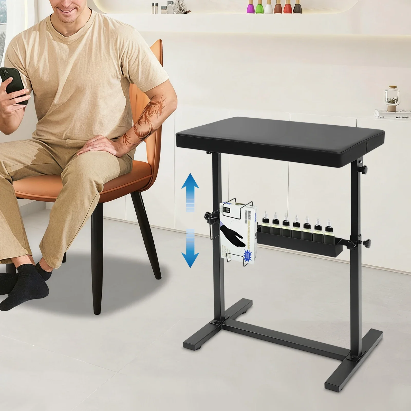 NEW Tattoo Armrest Stand, Height-Adjustable Armrest Holder, Load Capacity 50 kg for Salon, Studio, Home Black
NEW Tattoo Armrest Stand, Height-Adjustable Armrest Holder, Load Capacity 50 kg for Salon, Studio, Home Black