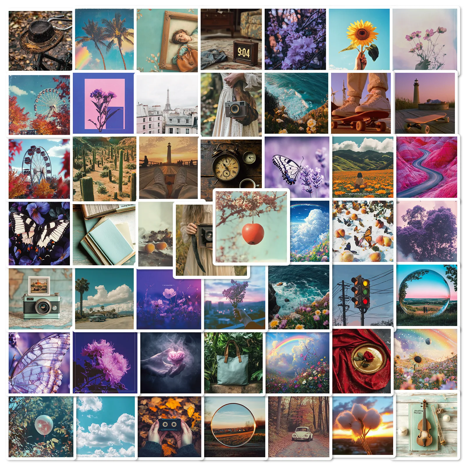50 Instagram style colorful landscape pictures graffiti stickers, laptop scrapbooks, skateboards, DIY aesthetic stickers
50 Instagram style colorful landscape pictures graffiti stickers, laptop scrapbooks, skateboards, DIY aesthetic stickers