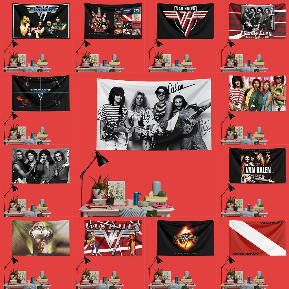 Van Halen Inspired Rock Music Flag 3x5 FT 90x150cm Polyester Decorative Banner Tapestry For Music Fans Bedroom Wall Decoration
Van Halen Inspired Rock Music Flag 3x5 FT 90x150cm Polyester Decorative Banner Tapestry For Music Fans Bedroom Wall Decoration