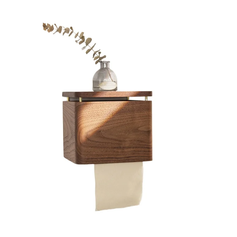 Toilet tissue box, wall hanging non-punching toilet paper solid wood waterproof shelf
Toilet tissue box, wall hanging non-punching toilet paper solid wood waterproof shelf