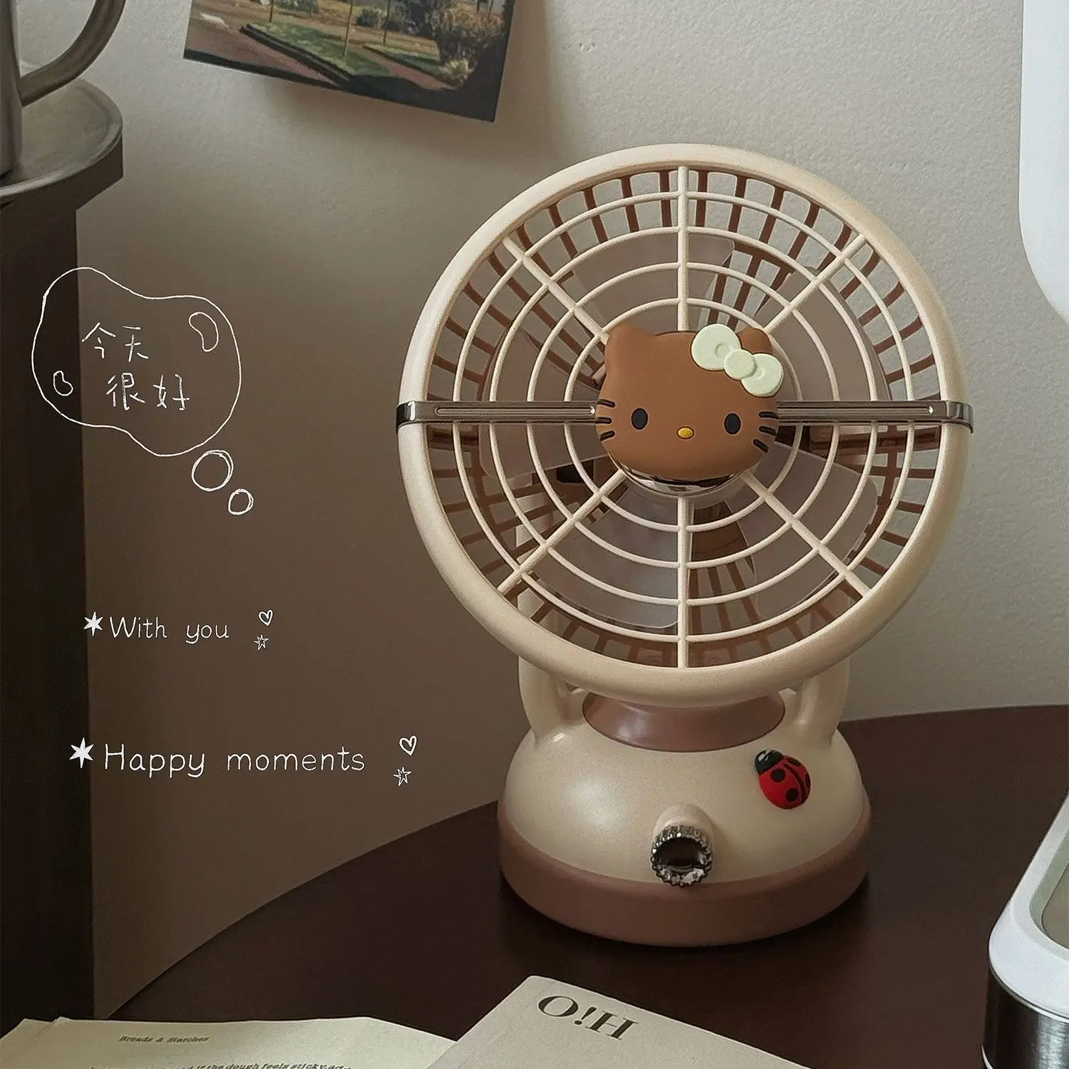 Sanrio Creative Cute Hello Kitty Small Fan Summer Home Students' Class Dormitory Desktop Big Wind Usb Charging Fan Cartoon Cute
Sanrio Creative Cute Hello Kitty Small Fan Summer Home Students' Class Dormitory Desktop Big Wind Usb Charging Fan Cartoon Cute