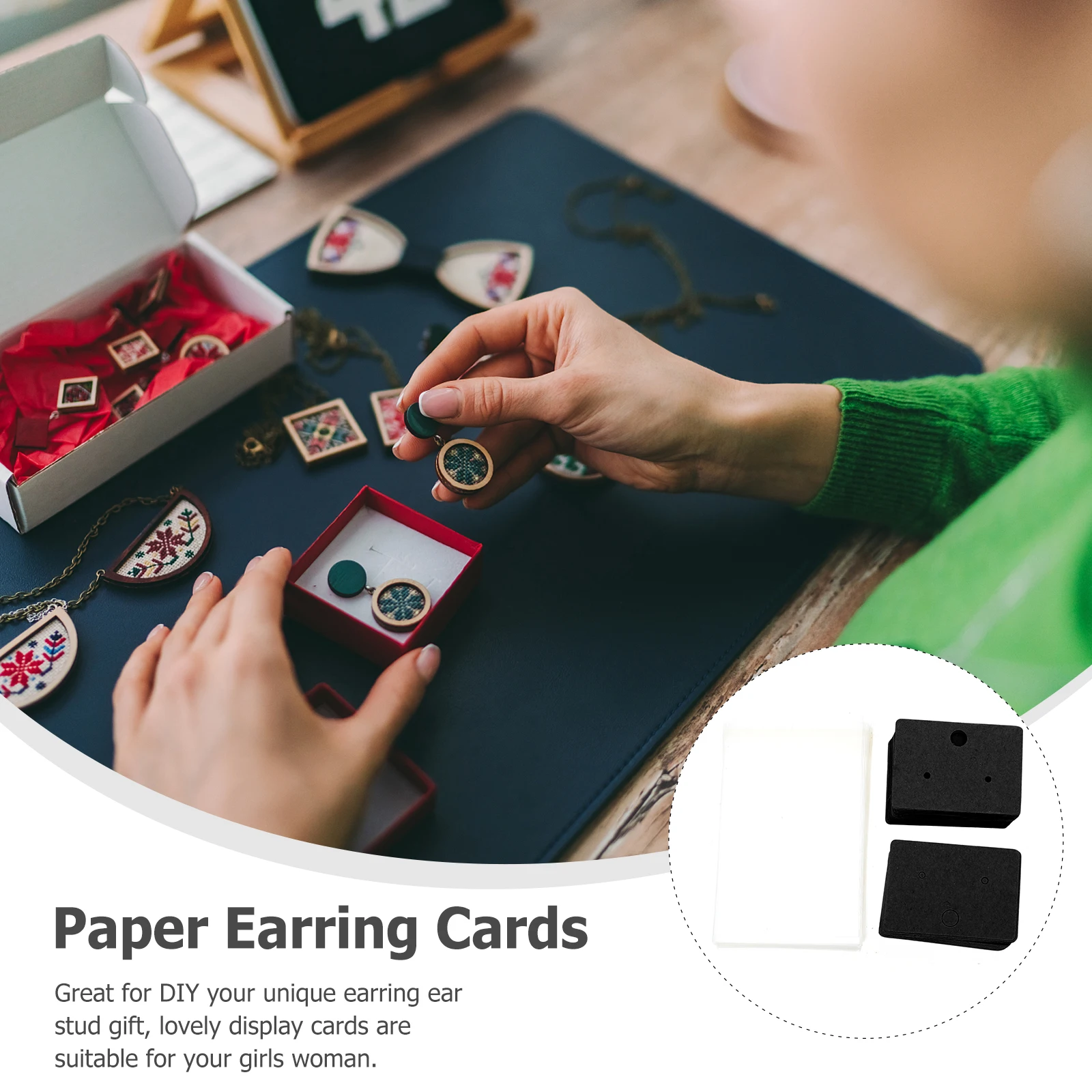 100 Pcs Earring Card Opp Bags for Entrepreneurship Box Small Businesses Cards Holders Cardboard Display 
100 Pcs Earring Card Opp Bags for Entrepreneurship Box Small Businesses Cards Holders Cardboard Display