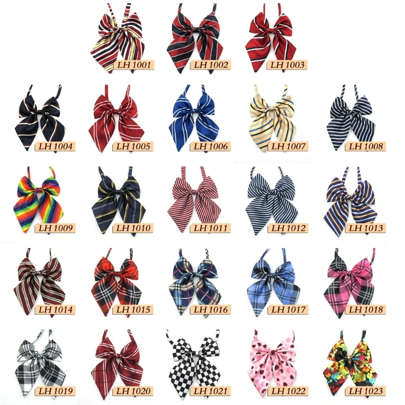 Striped Pre-Tied Neckties Adjustable Bowknot Bow Tie for Cosplays Costume Japanese School Uniform for Women Girls
Striped Pre-Tied Neckties Adjustable Bowknot Bow Tie for Cosplays Costume Japanese School Uniform for Women Girls