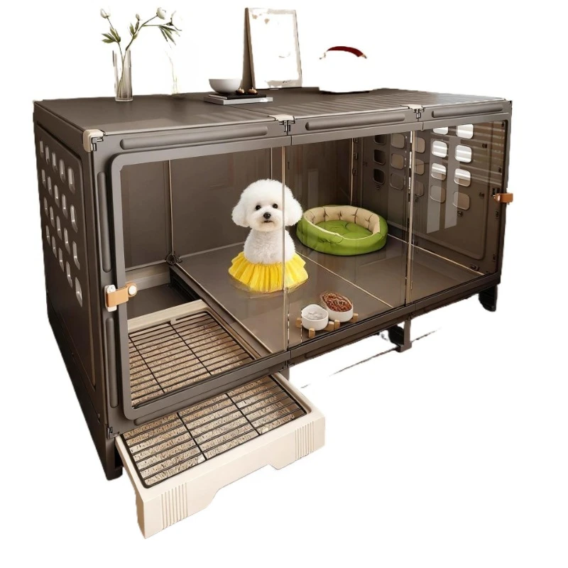 Separation dog with toilet Villa dog cage Small dog One room, one living room and one bathroom
Separation dog with toilet Villa dog cage Small dog One room, one living room and one bathroom