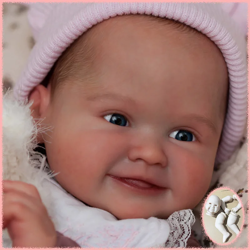 19inch New Popular Summer Reborn Smile Doll Kit Unpainted Unassembled Fresh color with Cloth Body DIY Doll Parts for Artists
19inch New Popular Summer Reborn Smile Doll Kit Unpainted Unassembled Fresh color with Cloth Body DIY Doll Parts for Artists