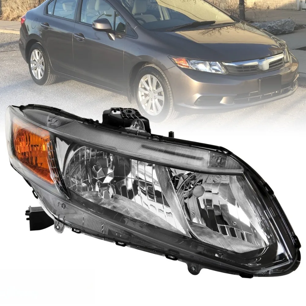 Right Side Headlight Fits 2012-2015 Honda Civic 4Dr Sedan 2012-2013 2Dr Coupe
Right Side Headlight Fits 2012-2015 Honda Civic 4Dr Sedan 2012-2013 2Dr Coupe