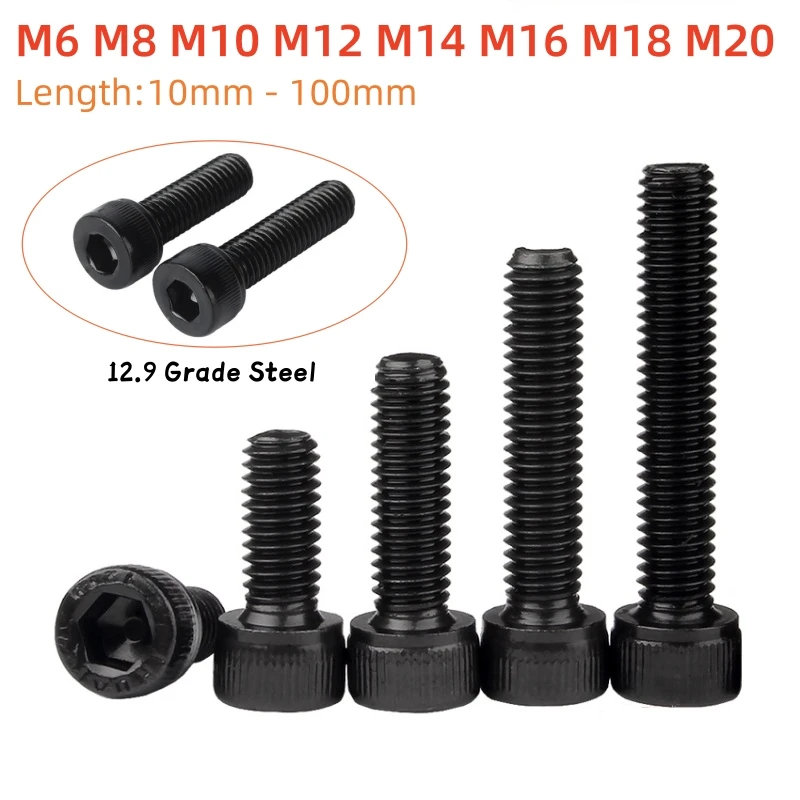 1~10pcs Black Lengthened Fine Thread Allen Screw M6 M8 M10 M12 M14 M16 M18 M20 Socket Cap Head Screw Bolt Grade 12.9 Grade Steel
1~10pcs Black Lengthened Fine Thread Allen Screw M6 M8 M10 M12 M14 M16 M18 M20 Socket Cap Head Screw Bolt Grade 12.9 Grade Steel