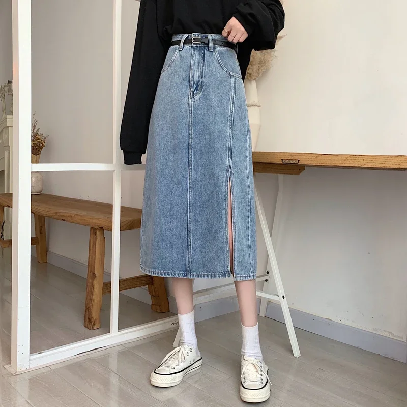 Y2k Fashion Women Denim Skirts High Waist Split Casual Jean Skirt Spring Summer Female A-line Women's Clothing S-5XL
Y2k Fashion Women Denim Skirts High Waist Split Casual Jean Skirt Spring Summer Female A-line Women's Clothing S-5XL