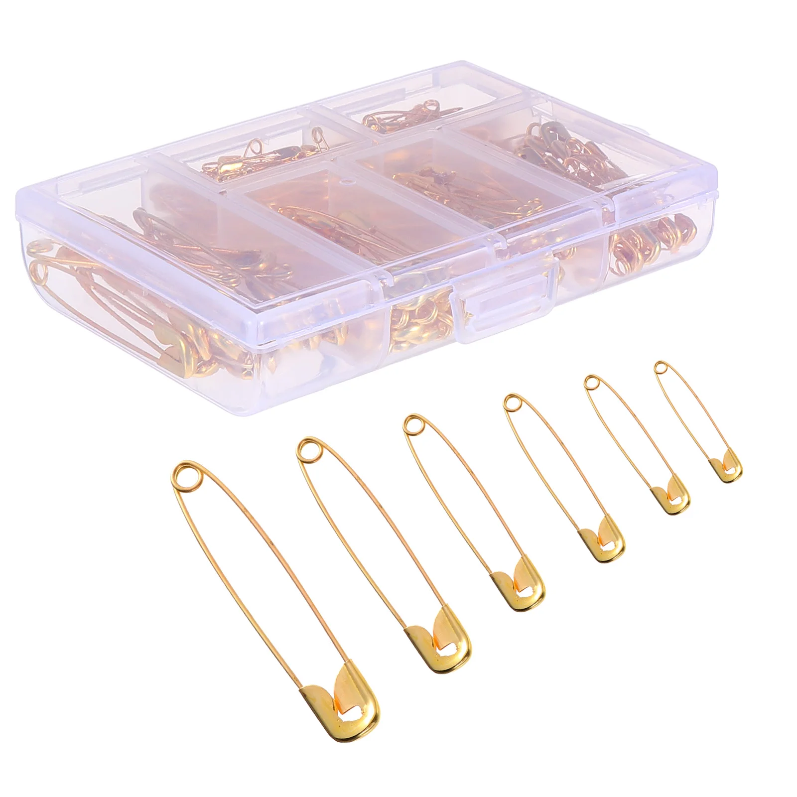 250pcs Safety Pin Set Rust Resistant Steel Sewing Clothes DIY Storage Box Mini Buckle Cloth Needlework Craft Gift
250pcs Safety Pin Set Rust Resistant Steel Sewing Clothes DIY Storage Box Mini Buckle Cloth Needlework Craft Gift