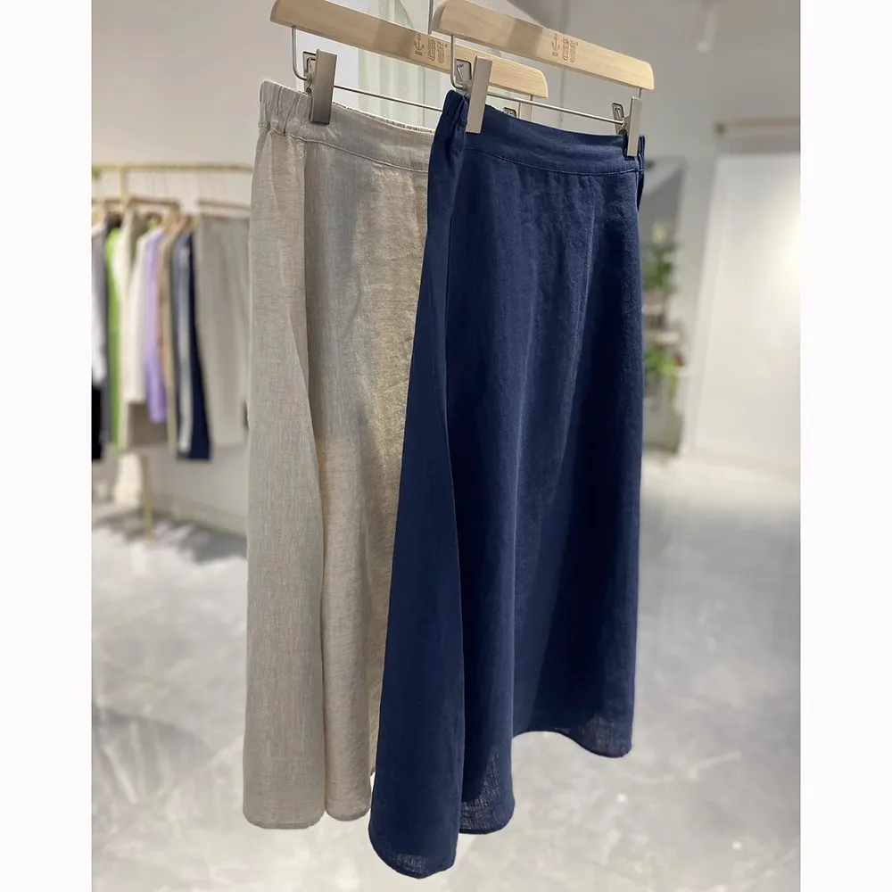 14-Count Pure Linen Literary Retro Semi-Elastic Waist Mid-Length A-Line Skirt High Waist Loose Large Size Umbrella Skirt
14-Count Pure Linen Literary Retro Semi-Elastic Waist Mid-Length A-Line Skirt High Waist Loose Large Size Umbrella Skirt