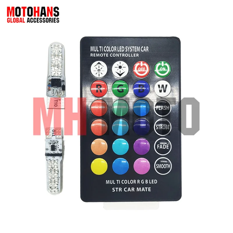 12V T10 2W MULTI COLOR RGB LED SYSTEM CAR REMOTE CONTROLLER CAR MOTORCYCLE WIDTH LIGHT INTERIOR LIGHT LICENSE PLATE SMALL BULB
12V T10 2W MULTI COLOR RGB LED SYSTEM CAR REMOTE CONTROLLER CAR MOTORCYCLE WIDTH LIGHT INTERIOR LIGHT LICENSE PLATE SMALL BULB