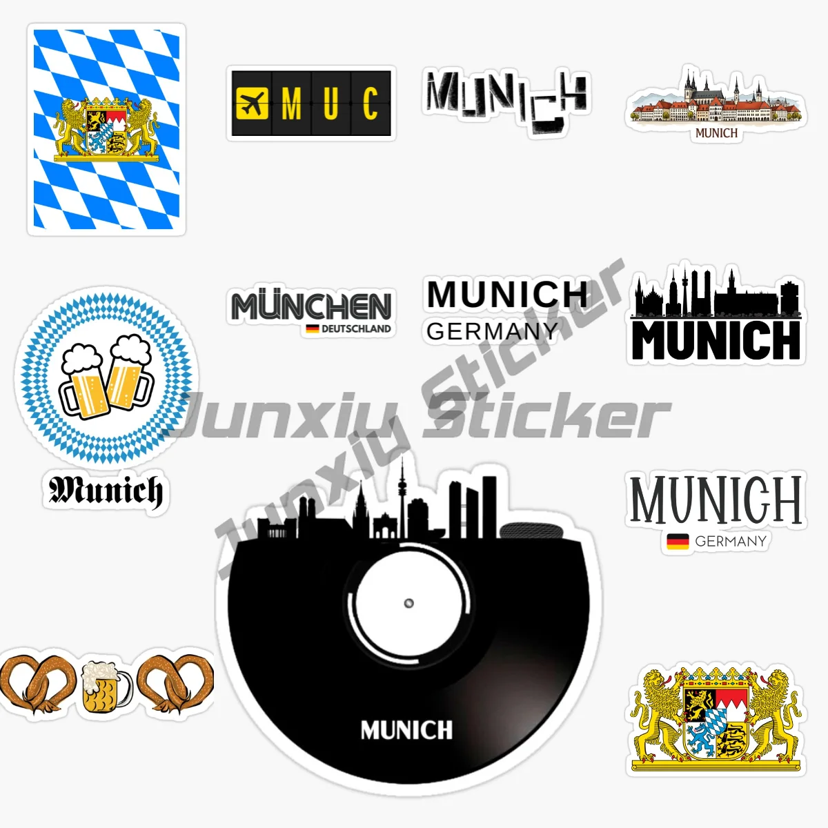 MUNICH GERMANY Flag National Emblem Badge Travel Scenery Car Sticker Vinyl Waterproof Self-adhesive Car Accessories Decal
MUNICH GERMANY Flag National Emblem Badge Travel Scenery Car Sticker Vinyl Waterproof Self-adhesive Car Accessories Decal
