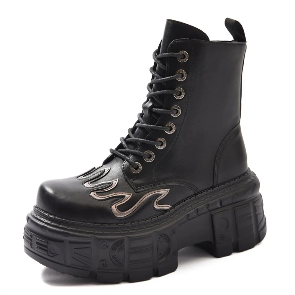 Women Europe America Punk Ankle Boots Woman Round Toe Lace-Up Thick Bottom Zipper-Sid Botas Mujer 2024 Motorcycle Platform Shoes
Women Europe America Punk Ankle Boots Woman Round Toe Lace-Up Thick Bottom Zipper-Sid Botas Mujer 2024 Motorcycle Platform Shoes