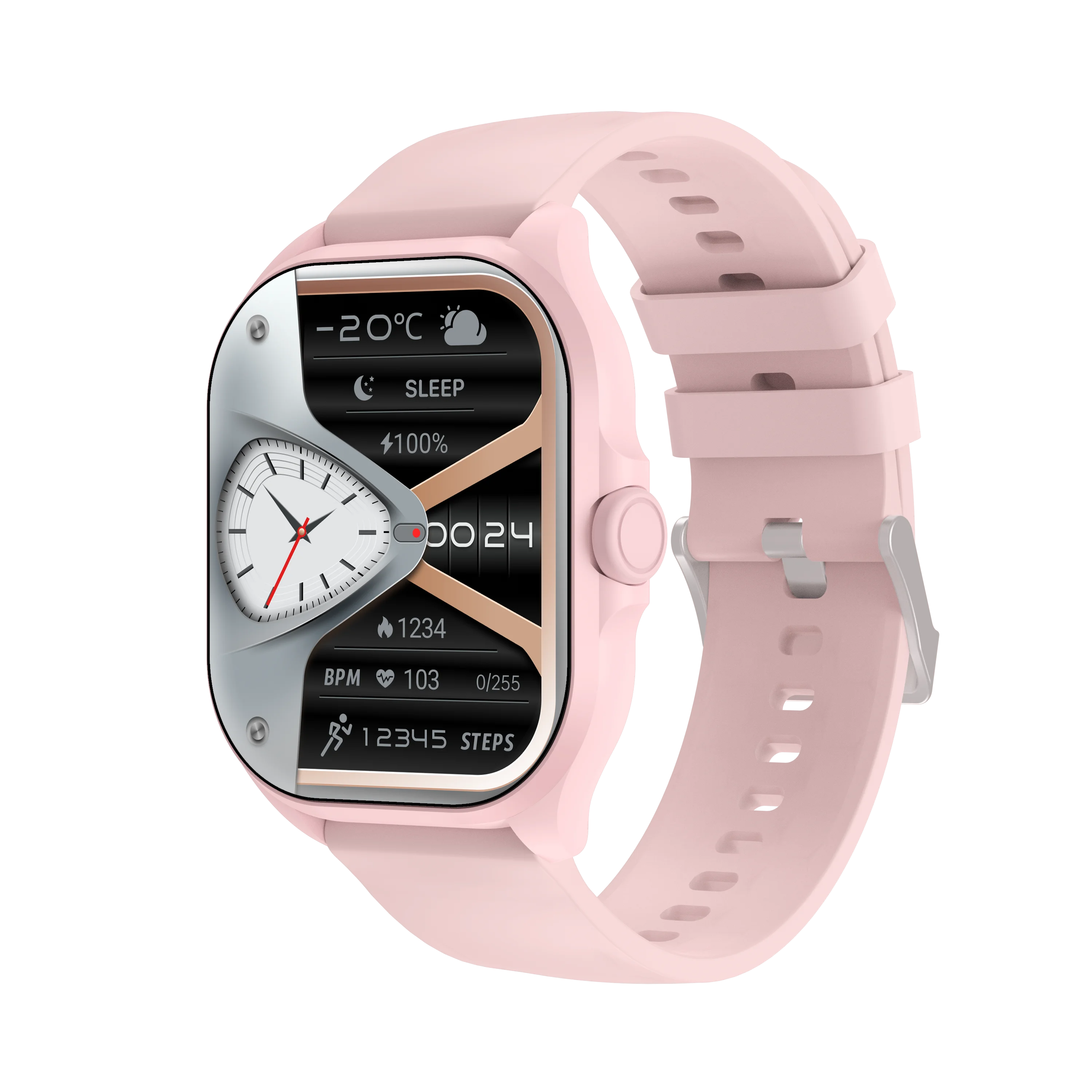 H4 LaxasFit APP 1.9-inch HD screen Bluetooth calling True step counting Smart Reminder Sleep Monitoring Casual games Smart Watch
H4 LaxasFit APP 1.9-inch HD screen Bluetooth calling True step counting Smart Reminder Sleep Monitoring Casual games Smart Watch