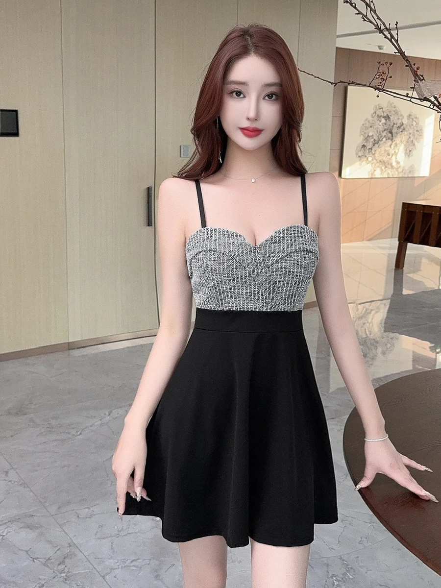 Sexy Sweet Color Block Strapless Waist Cinched Short A-Line Dress for Young Women Spring Summer Casual Date Wear Dress
Sexy Sweet Color Block Strapless Waist Cinched Short A-Line Dress for Young Women Spring Summer Casual Date Wear Dress