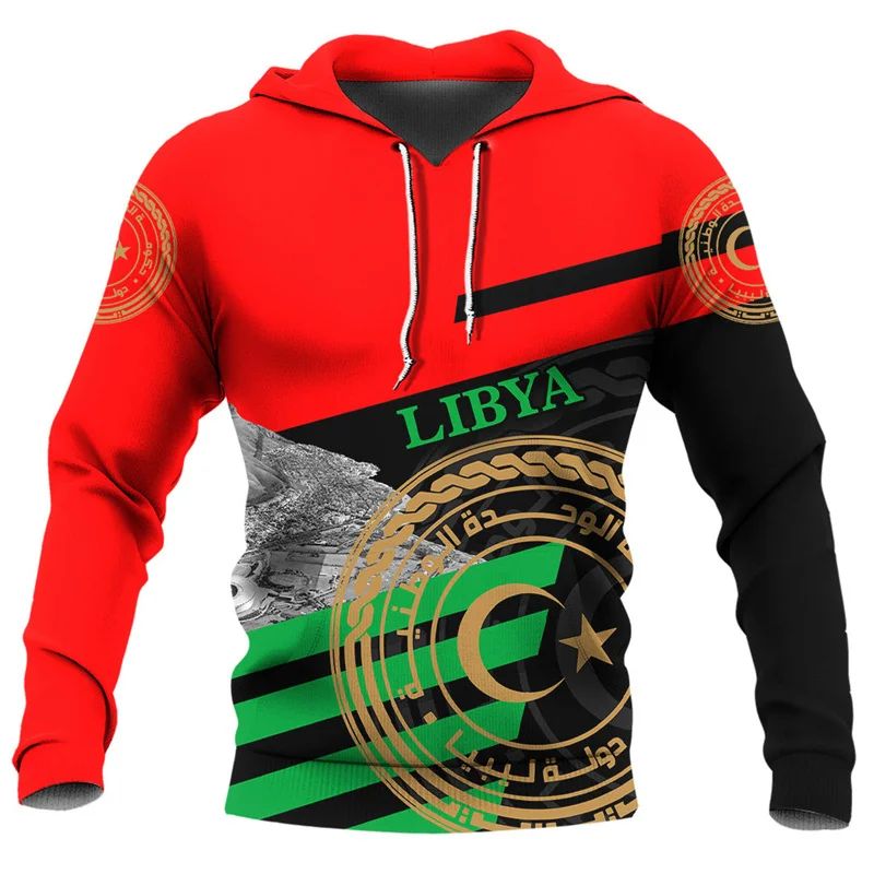 Harajuku 3D State Of Libya National Flag Printing Hoodies Ethnic Libya Emblem Graphic Hooded Sweatshirts Cool Mens Clothing Tops
Harajuku 3D State Of Libya National Flag Printing Hoodies Ethnic Libya Emblem Graphic Hooded Sweatshirts Cool Mens Clothing Tops