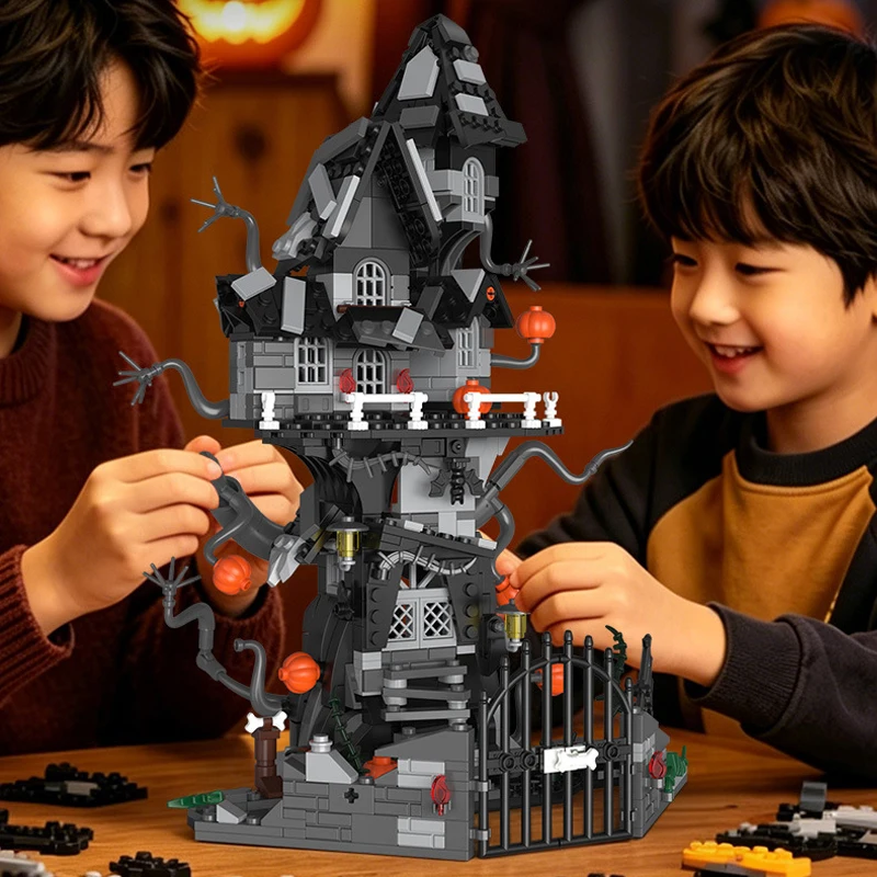 IN STOCK MOC Idea Gothic Vampire Tree House Building Blocks Halloween Bricks Model DIY Toys for Children Christmas Gift Set
IN STOCK MOC Idea Gothic Vampire Tree House Building Blocks Halloween Bricks Model DIY Toys for Children Christmas Gift Set