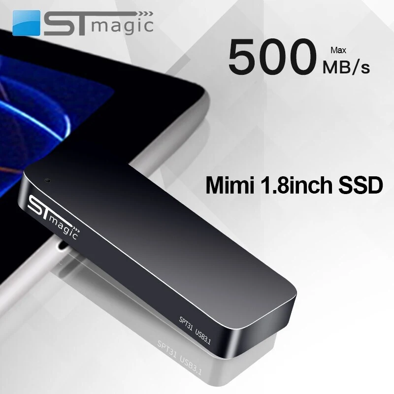 Stmagic Portable SSD SPT31 Metal USB Flash Drive 1.8inch PSSD USB3.1 Pendrive External Solid State Disk Mini Expansion Drives
Stmagic Portable SSD SPT31 Metal USB Flash Drive 1.8inch PSSD USB3.1 Pendrive External Solid State Disk Mini Expansion Drives