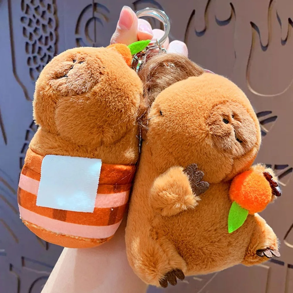 Cartoon Capybara Plush Capybara Keychain Stuffed Animals Cute Toy Headgear Capybara Doll Accessories Soft
Cartoon Capybara Plush Capybara Keychain Stuffed Animals Cute Toy Headgear Capybara Doll Accessories Soft