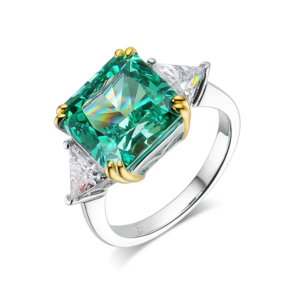 2023 New 925 Sterling Silver 10 * 10mm Jadeite High Carbon Diamond Ring for Ladies Elegant and Shiny Wedding Party
2023 New 925 Sterling Silver 10 * 10mm Jadeite High Carbon Diamond Ring for Ladies Elegant and Shiny Wedding Party