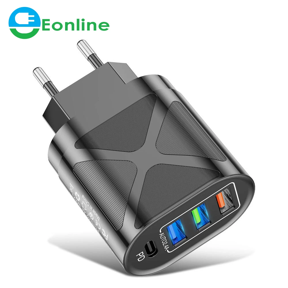 PD USB C Charger Quick Charge Mobile Phone Fast Charging For iphone Xiaomi redmi Travel Type C Charge Adapter
PD USB C Charger Quick Charge Mobile Phone Fast Charging For iphone Xiaomi redmi Travel Type C Charge Adapter