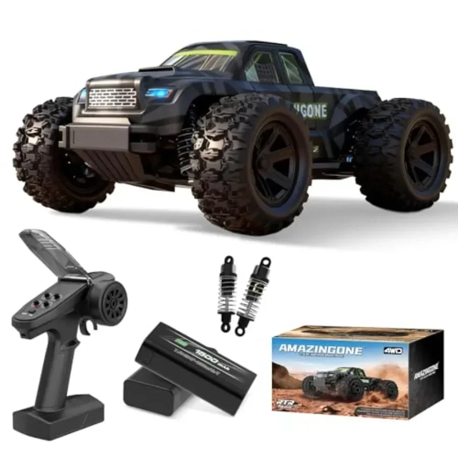 Off-road RC truck for adults, ABS plastic, black, 35 km/h high speed, 4WD, 2.4 GHz remote, RTR with 2 batteries
Off-road RC truck for adults, ABS plastic, black, 35 km/h high speed, 4WD, 2.4 GHz remote, RTR with 2 batteries
