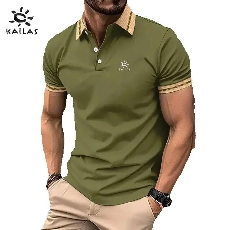 New summer high-quality short sleeved polo shirt for men, fashionable, casual, comfortable, versatile T-shirt top
New summer high-quality short sleeved polo shirt for men, fashionable, casual, comfortable, versatile T-shirt top